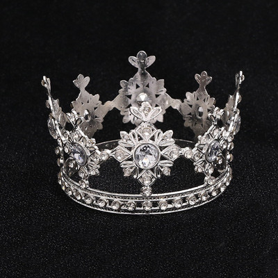 Menyasszonyi Esküvő Tiaras Kristály Kis Korona Britthday tortasütés dekoratív Fej Ékszer Gyerek Kis Diadem Haj Kiegészítők