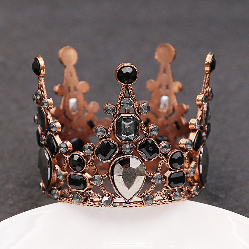 Menyasszonyi Esküvő Tiaras Kristály Kis Korona Britthday tortasütés dekoratív Fej Ékszer Gyerek Kis Diadem Haj Kiegészítők