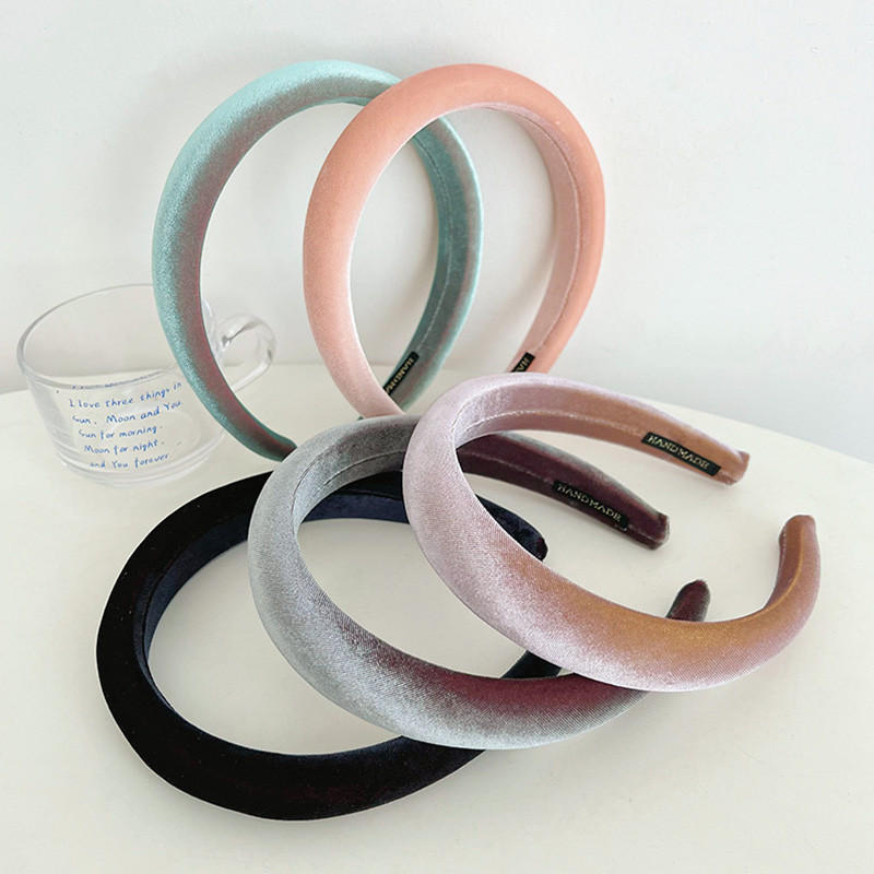 Blizgančios gradiento spalvos plaukų lankelis moterims merginoms rudens žiemai audiniai galvos apdangalai kasdieniai vakarėliui galvos apdangalai madingi plaukų aksesuarai