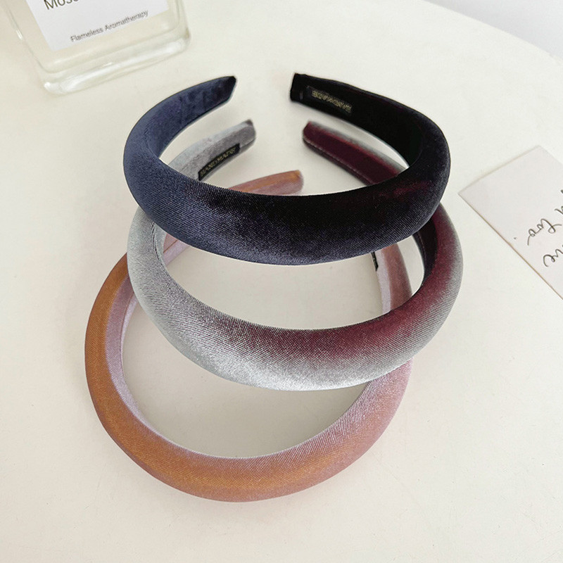 Blizgančios gradiento spalvos plaukų lankelis moterims merginoms rudens žiemai audiniai galvos apdangalai kasdieniai vakarėliui galvos apdangalai madingi plaukų aksesuarai