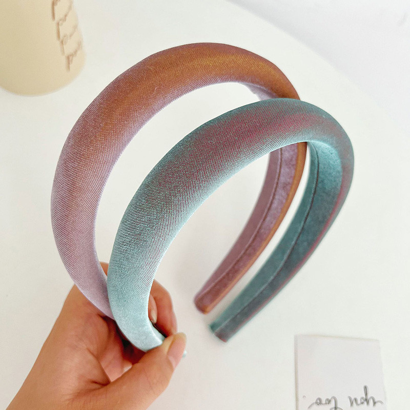 Blizgančios gradiento spalvos plaukų lankelis moterims merginoms rudens žiemai audiniai galvos apdangalai kasdieniai vakarėliui galvos apdangalai madingi plaukų aksesuarai