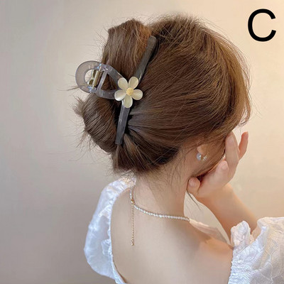 Nova kopča s kandžama za žene Cvjetno srce Držač za kosu s kandžama za konjski rep Ukosnice za kosu Veliki stražnji dio glave kopča za morskog psa Modni dodaci za kosu