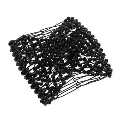 Női divat Rugalmas hajfésű Magic Retro fejpánt Szimulált gyöngyök Hajcsatok Hajtűk Kétsoros fésűs Barrette Tartozék
