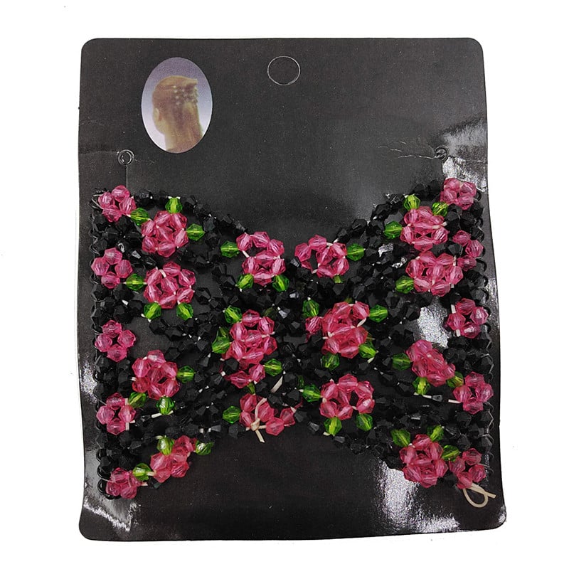 Női divat Rugalmas hajfésű Magic Retro fejpánt Szimulált gyöngyök Hajcsatok Hajtűk Kétsoros fésűs Barrette Tartozék