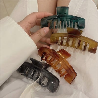 AOMU primăvară vară nou la modă, simplu, epocă, transparent, acrilic, gheare de păr pentru femei, agrafe de păr, accesorii pentru baie, accesorii pentru cap, cadouri