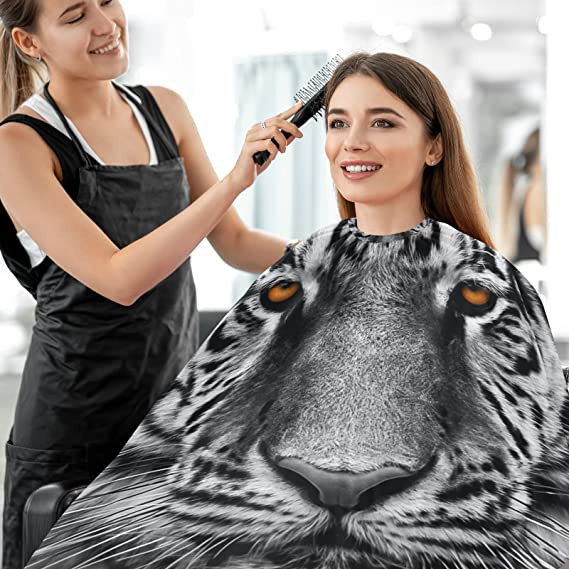 Spot Profesionalna pregača za šišanje Životinjski uzorak Brijačnica Pelerina za bojanje kose Antistatička frizerska Pelerina Pribor za oblikovanje