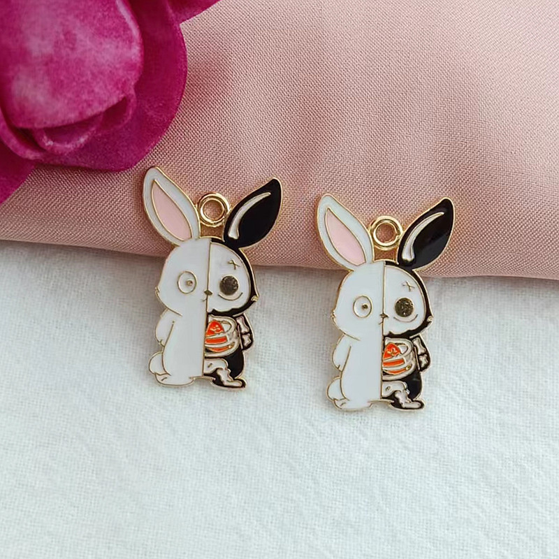 10 buc. Fermec din aliaj Seria de animale de Halloween Craniu Pisică Liliac Rechin pandantiv cercei bricolaj breloc colier brăţară bijuterii accesorii