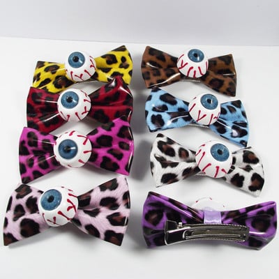 Punk Bow Eyeball Hajtű Harajuku Aranyos Divatbűbáj Vicces Leopard Menő Geometrikus Hajkiegészítők Női Ajándékok Új buli