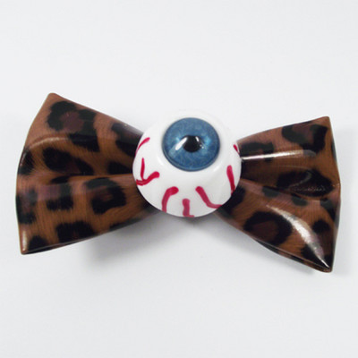 Punk Bow Eyeball Hajtű Harajuku Aranyos Divatbűbáj Vicces Leopard Menő Geometrikus Hajkiegészítők Női Ajándékok Új buli