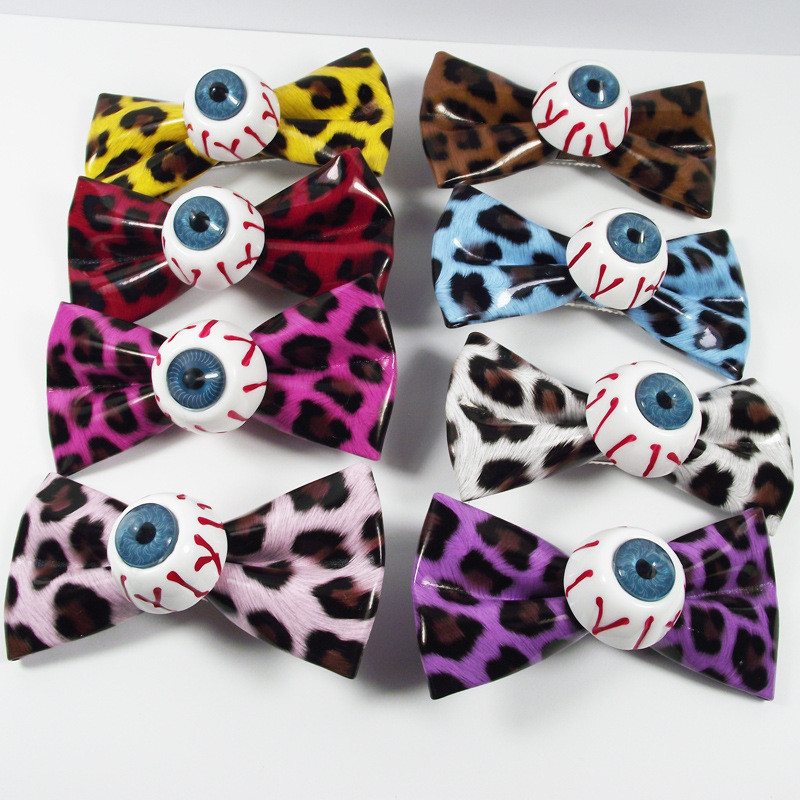 Punk Bow Eyeball Hajtű Harajuku Aranyos Divatbűbáj Vicces Leopard Menő Geometrikus Hajkiegészítők Női Ajándékok Új buli