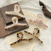 AOMU Ljeto Jesen Leopard Elegantne akrilne kopče za kosu Šminka Ženska frizura Dodaci za kosu