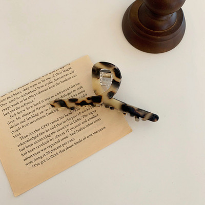 AOMU Ljeto Jesen Leopard Elegantne akrilne kopče za kosu Šminka Ženska frizura Dodaci za kosu