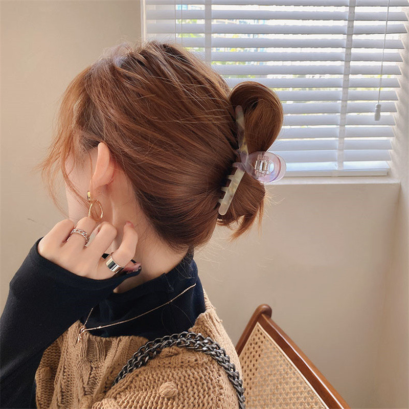 AOMU Ljeto Jesen Leopard Elegantne akrilne kopče za kosu Šminka Ženska frizura Dodaci za kosu