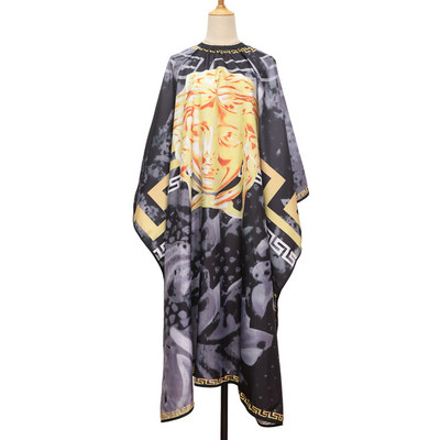 Kirpėjas kirpykla prijuostė vandeniui atspari kirpėja apsiaustas mados raštas barzdos skutimosi suknelė Profesionali plaukų kirpimo kepurė