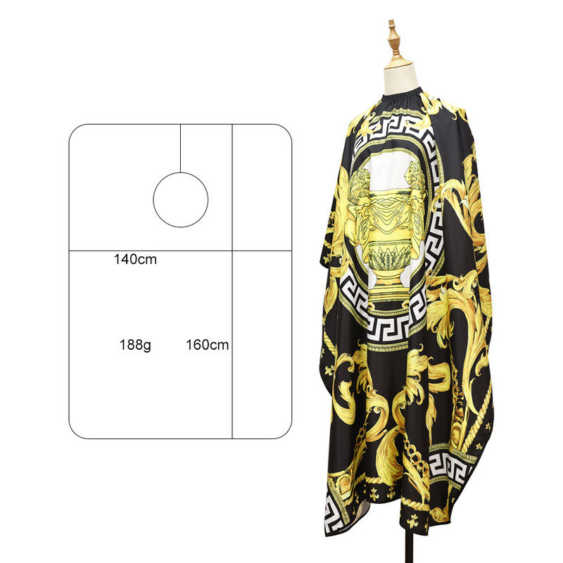 Kirpėjas kirpykla prijuostė vandeniui atspari kirpėja apsiaustas mados raštas barzdos skutimosi suknelė Profesionali plaukų kirpimo kepurė