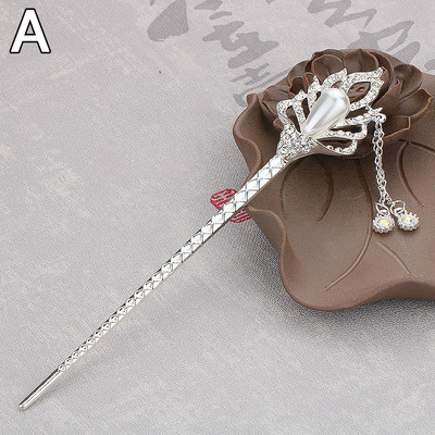 Naujausios gėlės plaukų šakutės Retro stiliaus ilgi kutai plaukų lazdelės plaukų segtukai perlai karoliukai Step Shake Kinijos vestuvių nuotakos galvos apdangalai