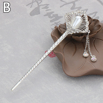 Naujausios gėlės plaukų šakutės Retro stiliaus ilgi kutai plaukų lazdelės plaukų segtukai perlai karoliukai Step Shake Kinijos vestuvių nuotakos galvos apdangalai