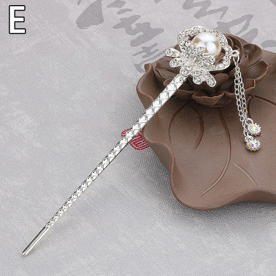 Naujausios gėlės plaukų šakutės Retro stiliaus ilgi kutai plaukų lazdelės plaukų segtukai perlai karoliukai Step Shake Kinijos vestuvių nuotakos galvos apdangalai