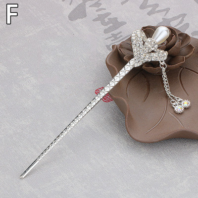 Naujausios gėlės plaukų šakutės Retro stiliaus ilgi kutai plaukų lazdelės plaukų segtukai perlai karoliukai Step Shake Kinijos vestuvių nuotakos galvos apdangalai