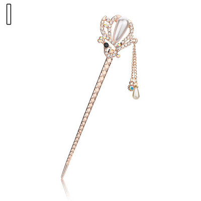 Naujausios gėlės plaukų šakutės Retro stiliaus ilgi kutai plaukų lazdelės plaukų segtukai perlai karoliukai Step Shake Kinijos vestuvių nuotakos galvos apdangalai