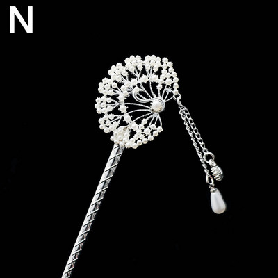 Naujausios gėlės plaukų šakutės Retro stiliaus ilgi kutai plaukų lazdelės plaukų segtukai perlai karoliukai Step Shake Kinijos vestuvių nuotakos galvos apdangalai