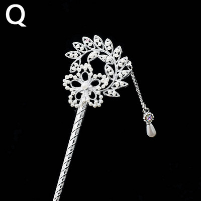 Naujausios gėlės plaukų šakutės Retro stiliaus ilgi kutai plaukų lazdelės plaukų segtukai perlai karoliukai Step Shake Kinijos vestuvių nuotakos galvos apdangalai