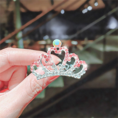 Új Gyermek Tiaras Koronák Kicsi Gyerek Lányok Strasszos Kristály Korona Szív Hercegnő Party Kiegészítők Haj Ékszerek Díszek