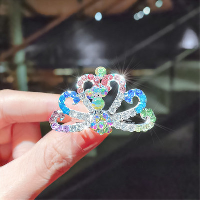 Új Gyermek Tiaras Koronák Kicsi Gyerek Lányok Strasszos Kristály Korona Szív Hercegnő Party Kiegészítők Haj Ékszerek Díszek