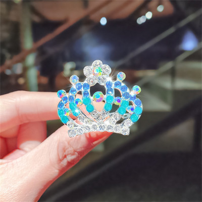 Új Gyermek Tiaras Koronák Kicsi Gyerek Lányok Strasszos Kristály Korona Szív Hercegnő Party Kiegészítők Haj Ékszerek Díszek