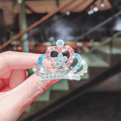Új Gyermek Tiaras Koronák Kicsi Gyerek Lányok Strasszos Kristály Korona Szív Hercegnő Party Kiegészítők Haj Ékszerek Díszek
