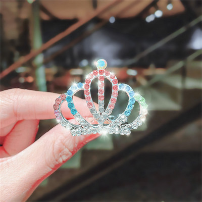 Új Gyermek Tiaras Koronák Kicsi Gyerek Lányok Strasszos Kristály Korona Szív Hercegnő Party Kiegészítők Haj Ékszerek Díszek