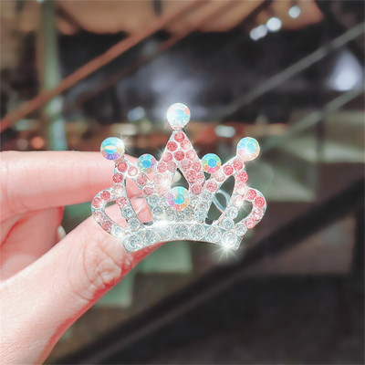 Új Gyermek Tiaras Koronák Kicsi Gyerek Lányok Strasszos Kristály Korona Szív Hercegnő Party Kiegészítők Haj Ékszerek Díszek