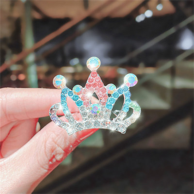 Új Gyermek Tiaras Koronák Kicsi Gyerek Lányok Strasszos Kristály Korona Szív Hercegnő Party Kiegészítők Haj Ékszerek Díszek