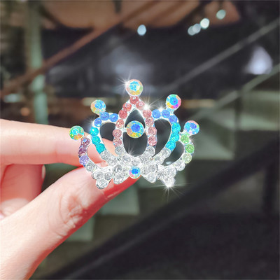 Új Gyermek Tiaras Koronák Kicsi Gyerek Lányok Strasszos Kristály Korona Szív Hercegnő Party Kiegészítők Haj Ékszerek Díszek