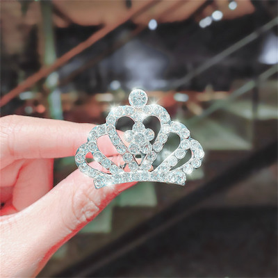 Új Gyermek Tiaras Koronák Kicsi Gyerek Lányok Strasszos Kristály Korona Szív Hercegnő Party Kiegészítők Haj Ékszerek Díszek