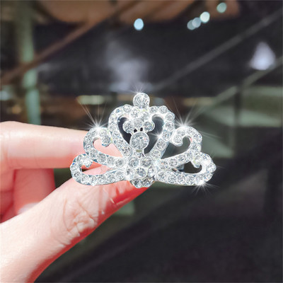Új Gyermek Tiaras Koronák Kicsi Gyerek Lányok Strasszos Kristály Korona Szív Hercegnő Party Kiegészítők Haj Ékszerek Díszek