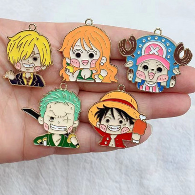 10db Ötvözet bűbáj japán anime rajzfilmfigura fülbevaló medál DIY kulcstartó bűbáj ékszer kiegészítők nyaklánc kiegészítők