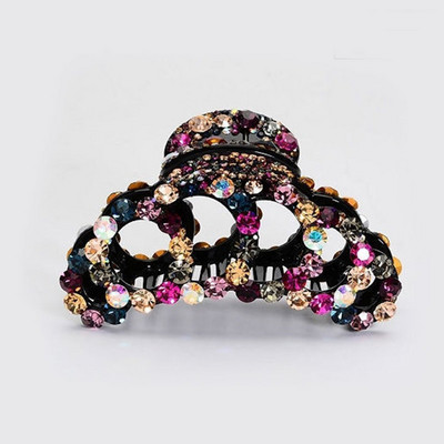 Női Vintage Fényes Hajtű Elegáns Kristály Haj Karmos Bilincs Rák Színes Fényes Strasszkő Hajcsat Hajékszer Kiegészítők