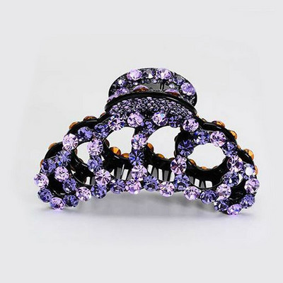 Női Vintage Fényes Hajtű Elegáns Kristály Haj Karmos Bilincs Rák Színes Fényes Strasszkő Hajcsat Hajékszer Kiegészítők