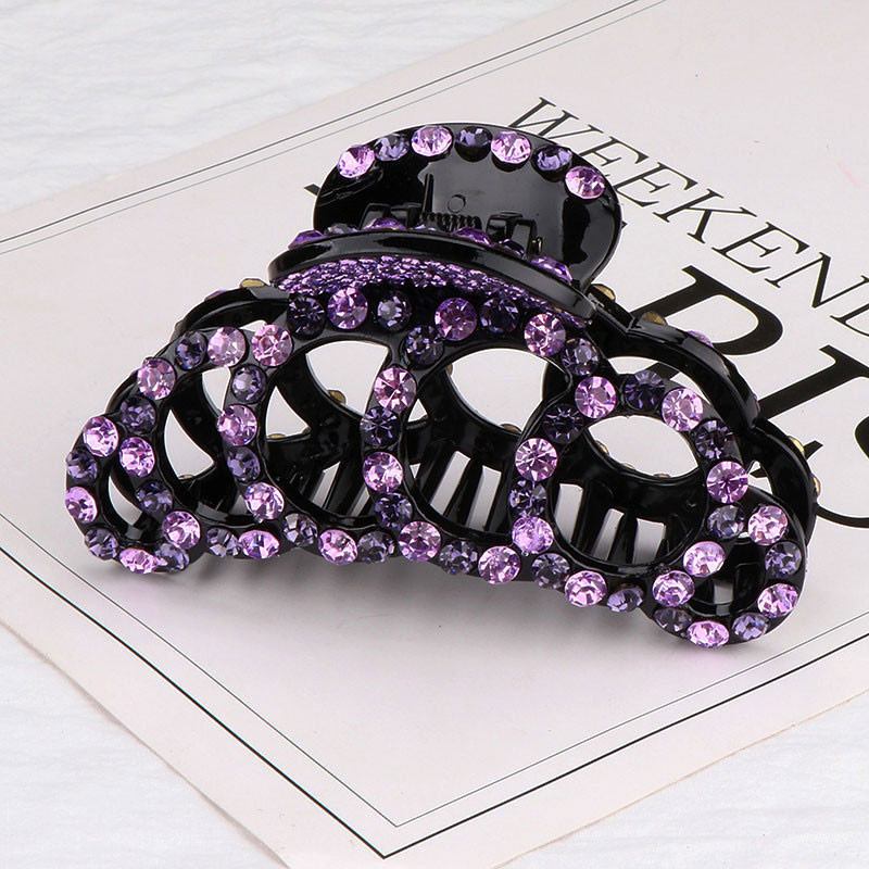 Női Vintage Fényes Hajtű Elegáns Kristály Haj Karmos Bilincs Rák Színes Fényes Strasszkő Hajcsat Hajékszer Kiegészítők