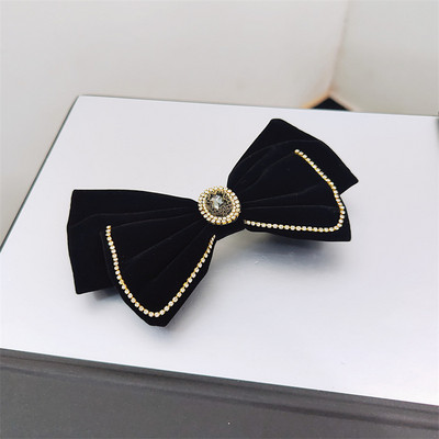 Nauji aksominiai lankeliai plaukų segtukai moterims mergaičių Kalnų krištolo imitacijos perlų plaukų segtukai Madingi nuotakos vestuvių vakarėlio plaukų aksesuarai