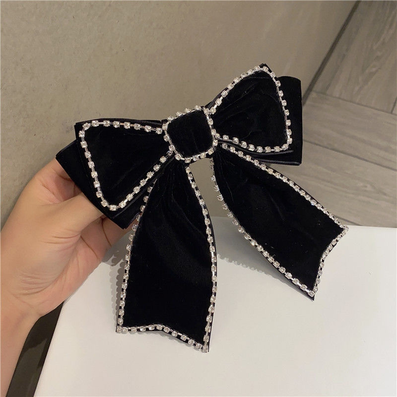 Nauji aksominiai lankeliai plaukų segtukai moterims mergaičių Kalnų krištolo imitacijos perlų plaukų segtukai Madingi nuotakos vestuvių vakarėlio plaukų aksesuarai