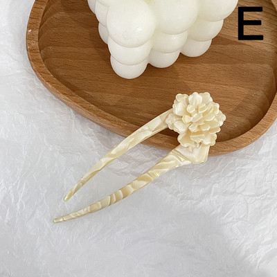 Plaukų lazdelės Vintažinės acetatinės gėlės kiniško stiliaus Moteriškos plaukų segtukai Plaukų segtukai Smeigtukai Vestuviniai Plaukai Papuošalai Priedai