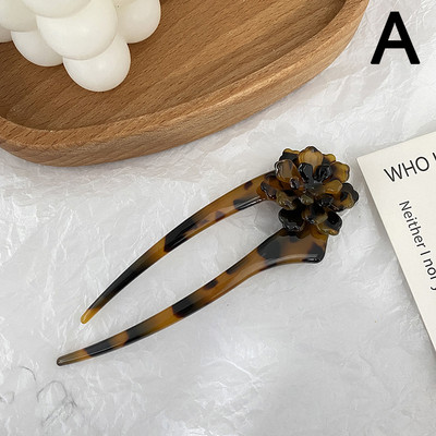 Plaukų lazdelės Vintažinės acetatinės gėlės kiniško stiliaus Moteriškos plaukų segtukai Plaukų segtukai Smeigtukai Vestuviniai Plaukai Papuošalai Priedai