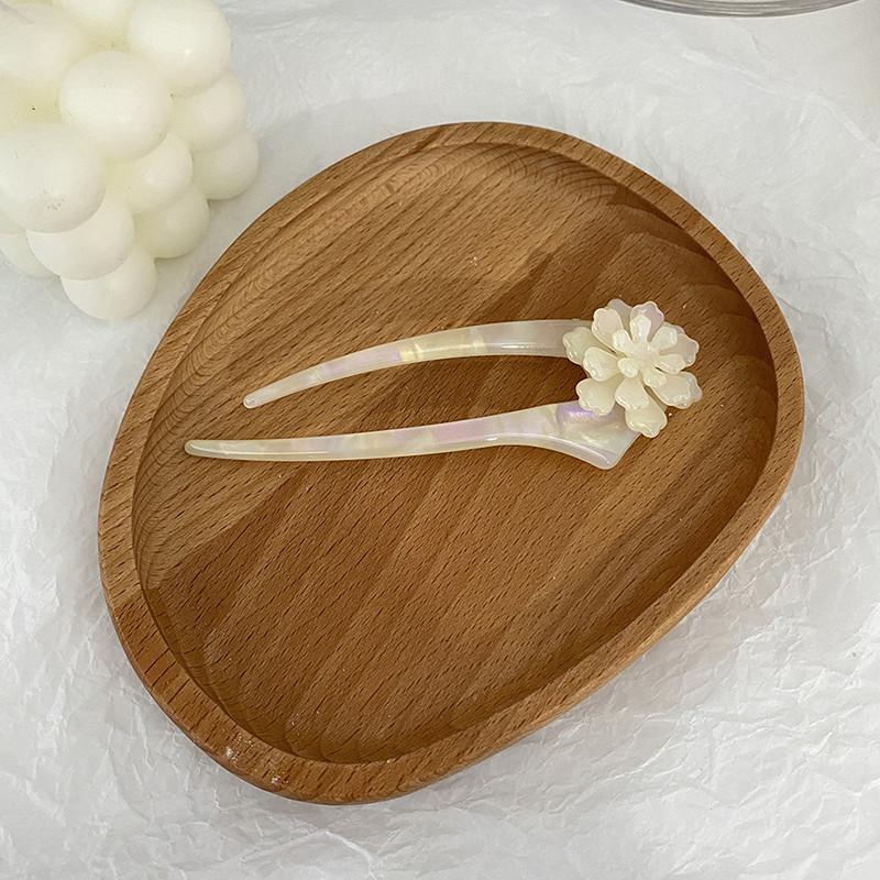 Plaukų lazdelės Vintažinės acetatinės gėlės kiniško stiliaus Moteriškos plaukų segtukai Plaukų segtukai Smeigtukai Vestuviniai Plaukai Papuošalai Priedai