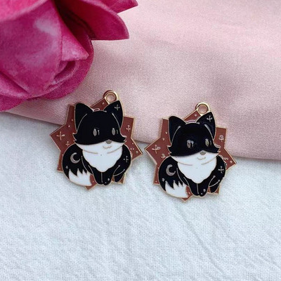 10 vnt Emalio Saulės Mėnulio Debesis Triušio Gėlės Žuvies žavesys papuošalų Gamybai Madingi Karoliai Pakabukai Auskarai Pakabukai Pasidaryk pats priedai