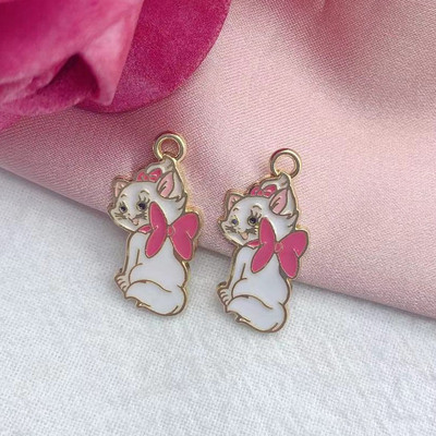 10 vnt lydinio lašinamas aliejus klasikinis animacinis animacinis pakabukas kaklo papuošalas raktų pakabukas auskarai "pasidaryk pats" rankų darbo raktų pakabukas karoliai