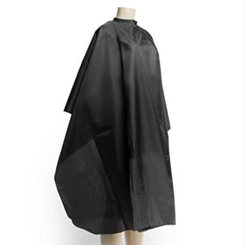 Μαύρο κομμωτήριο Ακρωτήριο Επαγγελματικό κομμωτήριο υφασμάτινο περιτύλιγμα κομμωτηρίου Προστατευτικό φόρεμα ποδιά αδιάβροχο κοπτικό φόρεμα υφασμάτινο περιτύλιγμα μαλλιών