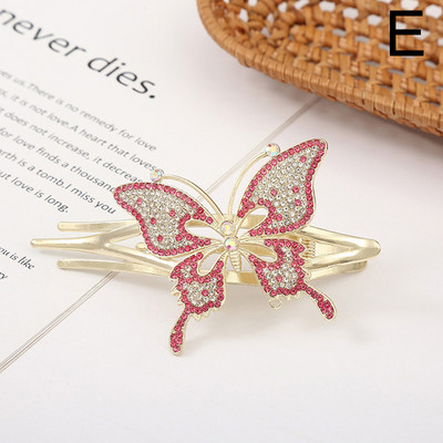 Csillogó strasszos hajtűk nőknek Crystal Butterfly hajcsat mindennapi parti hajtű lányoknak fejfedők divatos hajkiegészítők