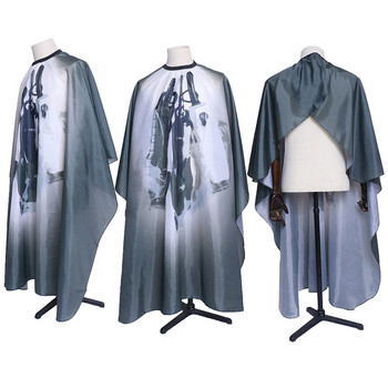 Αντιστατικό περιτύλιγμα κομμωτηρίου Nylon κομμωτική κάπα για κούρεμα Αδιάβροχο κουρεμένο φόρεμα κουρέας Ποδιά κομμωτηρίου Ύφασμα styling